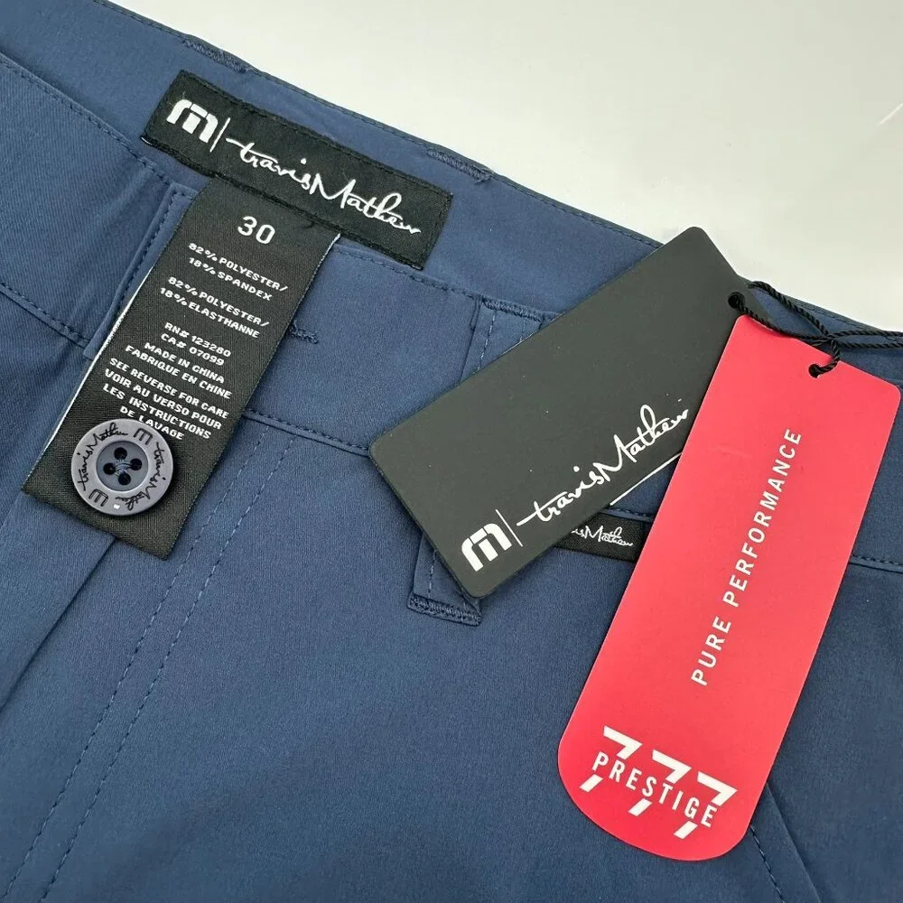 Travis Mathew Men's Majestic X Players Golf Pant,‎ W30 x L32, Blue Nights
